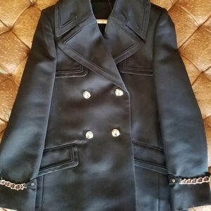 Vintage extremely rare Gucci 100% silk sailor military jacket
